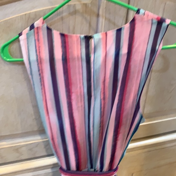 NWOT Jennifer Lopez pastel colored wrap midi  dress, small. - Picture 5 of 5